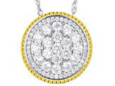 White Cubic Zirconia Rhodium Over Sterling Silver Pendant With Chain 3.25ctw (1.72ctw DEW)