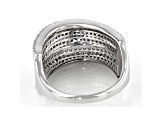 White Cubic Zirconia Rhodium Over Sterling Silver Ring 2.03ctw