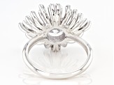 White Cubic Zirconia Rhodium Over Sterling Silver Ring 2.77ctw