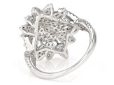White Cubic Zrconia Rhodium Over Sterling Silver Ring 1.75ctw