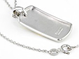 Champagne Cubic Zirconia Rhodium And 18K Yellow Gold Over Sterling Silver Pendant With Chain 0.41ctw
