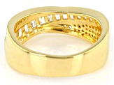 White Cubic Zirconia 18K Yellow Gold Over Sterling Silver Ring 1.61ctw