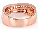 White Cubic Zirconia 18K Rose Gold Over Sterling Silver Ring 1.61ctw