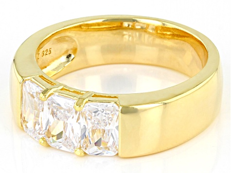 White Cubic Zirconia 18K Yellow Gold Over Sterling Silver Ring 2.75ctw