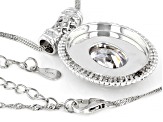 White Cubic Zirconia Rhodium Over Sterling Silver Pendant With Chain 11.88ctw