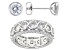 White Cubic Zirconia Rhodium Over Sterling Silver Ring And Earrings 9.30ctw