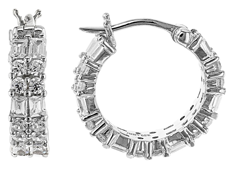 jtv diamond hoop earrings