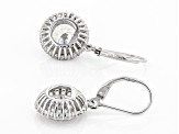 White Cubic Zirconia Rhodium Over Sterling Silver Earrings 8.01ctw