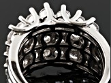 Cubic Zirconia Silver Ring 5.70ctw