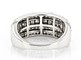 White Cubic Zirconia Rhodium Over Sterling Silver Ring 1.35ctw