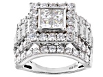 ●VVV● Square Cubic Tennis Ring 21FWRG014 14k Solid Gold Yellow Gold Square Saan Judas Green CZ Ring