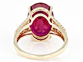 Red Mahaleo(R) Ruby 14k Yellow Gold Ring 8.74ctw