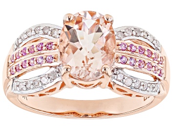 Picture of Peach Cor-de-Rosa Morganite 10k Rose Gold Ring 1.74ctw