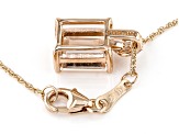 Peach Morganite 10k Rose Gold Pendant With Chain 1.73ctw