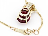 Red Mahaleo(R) Ruby 10k Yellow Gold Pendant With Chain 2.31ctw