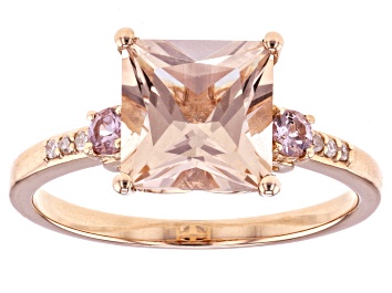 Picture of Peach Morganite 14k Rose Gold Ring 2.08ctw