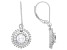Cubic Zirconia Rhodium Over Sterling Silver Earrings 3.32ctw