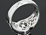 Cubic Zirconia Sterling Silver Ring 4.04ctw