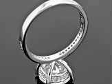 White Cubic Zirconia Rhodium Over Sterling Silver Ring 4.94ctw