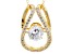 Cubic Zirconia 18k Yellow Gold Over Sterling Silver Pendant With Chain 2.71ctw