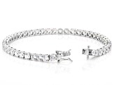 Dillenium Cut White Cubic Zirconia Rhodium Over Sterling Silver Jewelry Set 18.92ctw