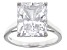 White Cubic Zirconia Rhodium Over Sterling Silver Ring 10.70ctw