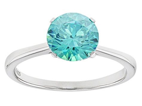 Green Cubic Zirconia Rhodium Over Sterling Silver Ring 3.33ctw - BLN191M - Vimarsana News