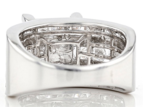 White Cubic Zirconia Rhodium Over Sterling Silver Ring 10.38ctw