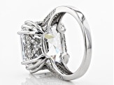 White Cubic Zirconia Rhodium Over Sterling Silver Ring 23.95CTW