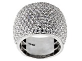 White Cubic Zirconia Rhodium Over Sterling Silver Ring 7.50CTW