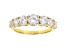 White Cubic Zirconia 18K Yellow Gold Over Sterling Silver Band Ring 3.52ctw