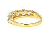 White Cubic Zirconia 18K Yellow Gold Over Sterling Silver Band Ring 3.52ctw