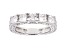White Cubic Zirconia Rhodium Over Sterling Silver Band Ring 2.25ctw