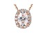 White Cubic Zirconia 18K Rose Gold Over Sterling Silver Pendant With Chain 2.66ctw