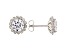 White Cubic Zirconia Rhodium Over Sterling Silver Earrings 4.82ctw
