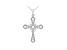 White Cubic Zirconia Rhodium Over Sterling Silver Cross Pendant With Chain 0.65ctw