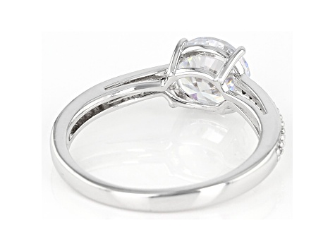 White Cubic Zirconia Rhodium Over Sterling Silver Engagement Ring 2.78ctw