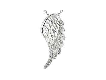 Sterling Silver Angel Wing Pendant 