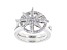 White Cubic Zirconia Rhodium Over Sterling Silver Star Ring 0.86ctw