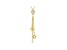 White Cubic Zirconia 18K Yellow Gold Over Sterling Silver Star Pendant With Chain 3.18ctw