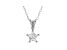 White Cubic Zirconia Rhodium Over Sterling Silver Pendant With Chain 0.64ctw