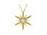 White Cubic Zirconia 18K Yellow Gold Over Sterling Silver Star Pendant With Chain 0.55ctw