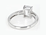 White Cubic Zirconia Rhodium Over Sterling Silver Ring 3.01ctw