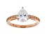 White Cubic Zirconia 18K Rose Gold Over Sterling Silver Engagement Ring 2.62ctw