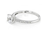 White Cubic Zirconia Rhodium Over Sterling Silver Engagement Ring 2.00ctw