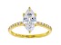 White Cubic Zirconia 18K Yellow Gold Over Sterling Silver Engagement Ring 3.08ctw