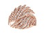 White Cubic Zirconia 18k Rose Gold Over Sterling Silver Feather Ring 2.44ctw