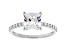 White Cubic Zirconia Rhodium Over Sterling Silver Princess Cut Engagement Ring 3.08ctw