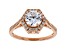 White Cubic Zirconia 18K Rose Gold Over Sterling Silver Ring 2.64ctw