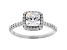 White Cubic Zirconia Rhodium Over Sterling Silver Ring 2.36ctw